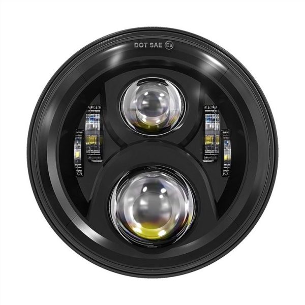 Morsun Haz bajo 7 Flechosa LED de pulgadas para Lands Rover Defensor Wrangler JK MS-6080 - Imagen 3