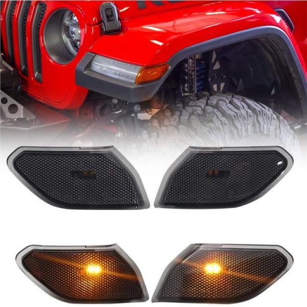 Morsun LED Sidemarkers Turn Signal Light For 2018+ Jeep JL Wrangler