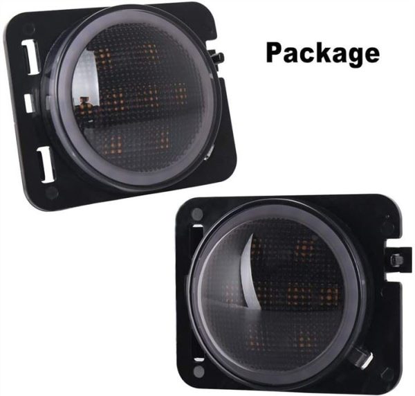 Morsun LED Turn Signal Light For Wrangler Jk For Jeep Wrangler Flare Fender With Halo - Image 3