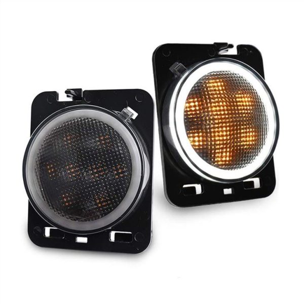 Morsun LED Turn Signal Light For Wrangler Jk For Jeep Wrangler Flare Fender With Halo - Image 2