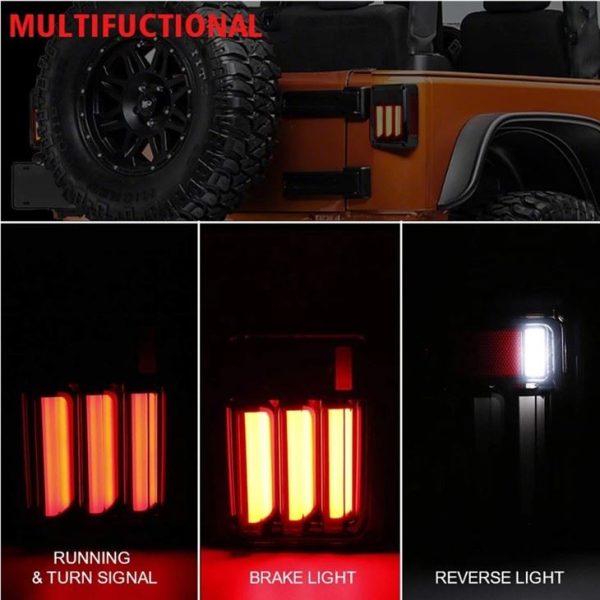 Morsun Lighting Tail Lamp For Jeep JK 12v Brake Turning Reverse Light - immagine 5