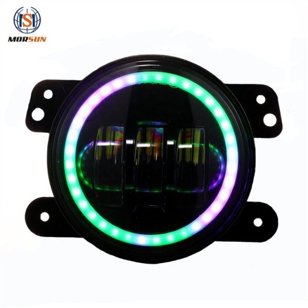 Morsun Phone APP Controlled LED Fog Light For Jeep Wrangler JK LJ TJ RGB Multi Function - Image 2