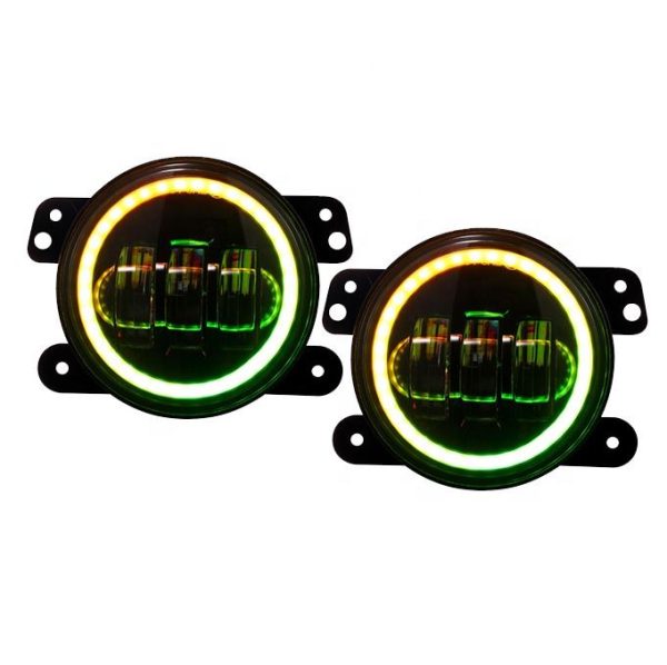 Morsun Phone APP Controlled LED Fog Light For Jeep Wrangler JK LJ TJ RGB Multi Function - Image 3