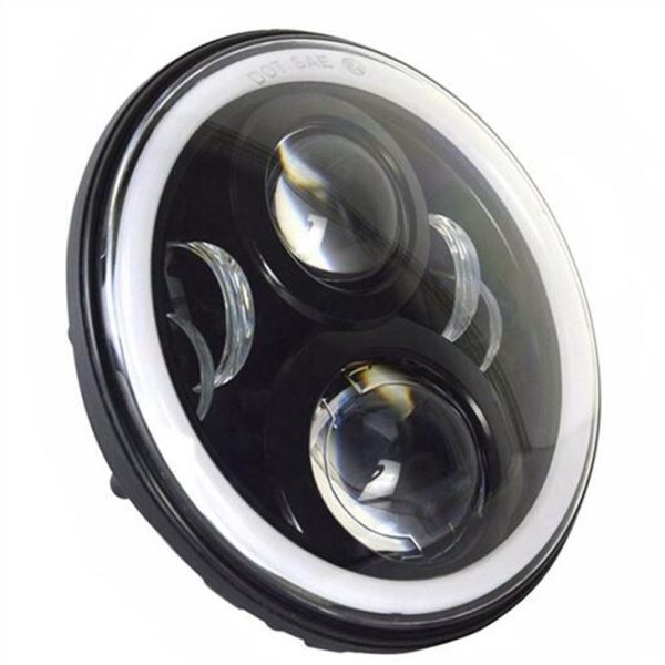 Morsun Wholesale Price Full Halo LED Headlight Projector for Jeep Wrangler JK TJ LJ CJ - Image 3