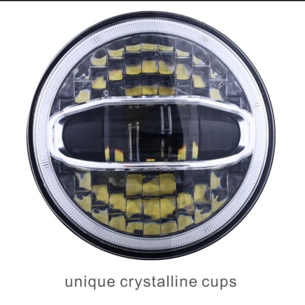 Nuevo 7 Inch Led Projector Headlight For Harley Davidson 108W Led Motorcycle Headlight - Imagen 2