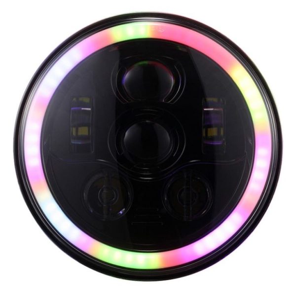 New Function Multi-colors 7 Inch RGB Led Headlight With Yellow Turn Signal Light For Jeep JK - Image 7