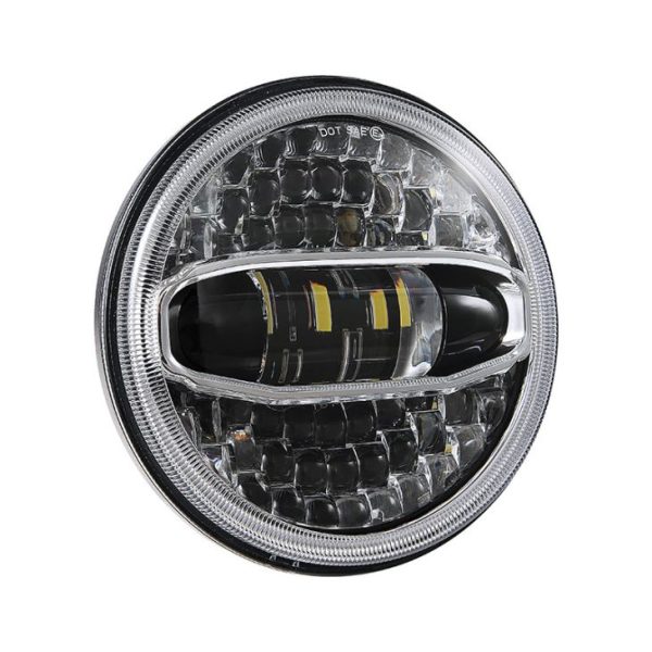 New Universal 7 Inch For Harley And For Jeep JK Led Motorcycle Headlight Accessories Halo Light - Image 2