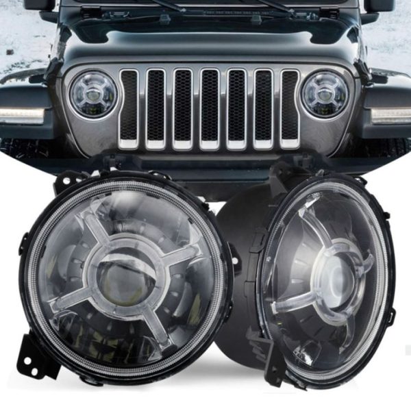 Nuevo 9 Flechosa LED de pulgadas para Jeep Wrangler 2018+ JL DOT E-MARK