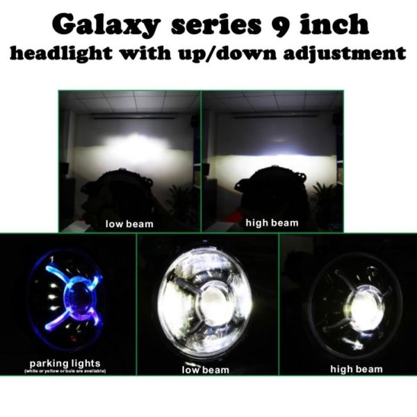 Newest 9 Inch Round LED Headlights Halo DRL For Jeep Wrangler JL 2018 2019 Upgraded High Low Beam Headlight With Daytime Running Lights - immagine 4