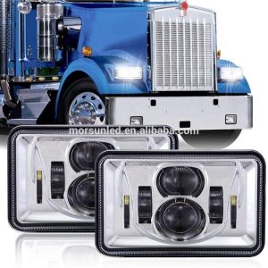 Rectangular Led Headlights For Peterbilt 379 378 357 Peterbilt 379 Aftermarket Headlights Conversion