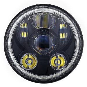 New Daytime Running Light Engel Eyes Halo 5.75 Zoll -LED -Scheinwerfer für Harley