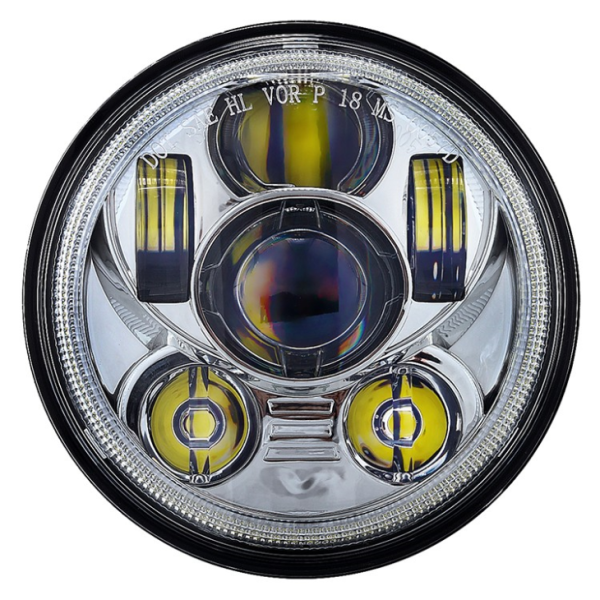 New Daytime Running Light Angel Eyes Halo 5.75 Inch Led Headlight For Harley – Image 2