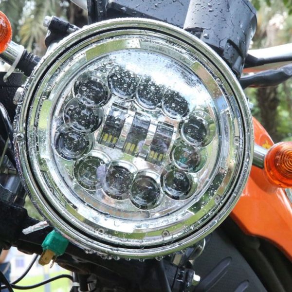 Round 7 Inch 90w Led Motorcycle Headlight 12v H4 Led Light - Image 6