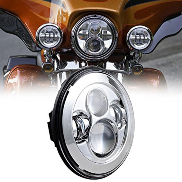 MORSUN Round 7 Inch Led Halo Headlights 12V Hi-lo Beam For Jeep Harley Davidson - Image 7