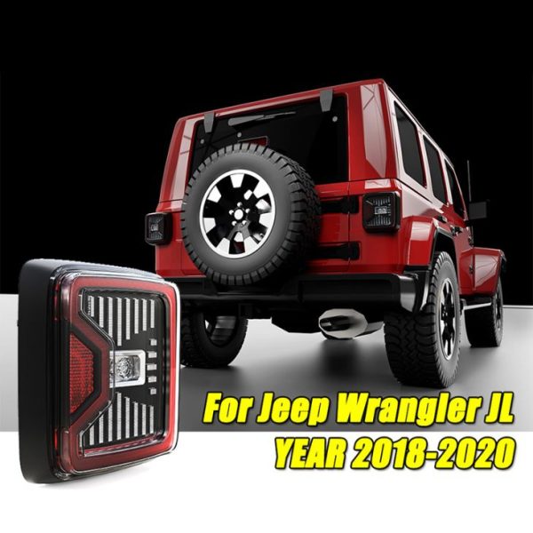 Versión estadounidense 2018 Jeep Wrangler JL Luces traseras LED lámparas de freno LED traseras