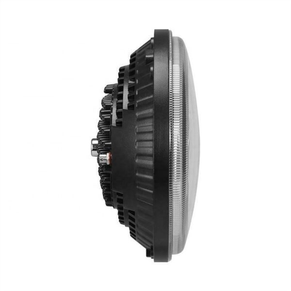 Morsun leiddi framljós fyrir Jeep Harley 7 tommu hringljós Hi-Lo Beam með Angel Eyes 12v 108w - Mynd 3